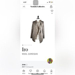 IRO tan/taupe mohair/wool sweater